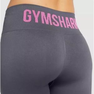 Gymshark FIT MID RISE LEGGINGS Charcoal/Hyper pink